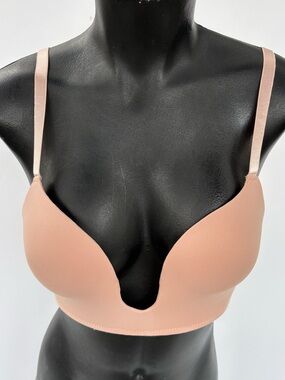 RACHEL Rachel Roy Smooth Plunge Bra - Blush Peach